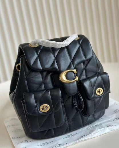 COACH TABBY CHAIN QUILTED BACKPACK IN TOWN